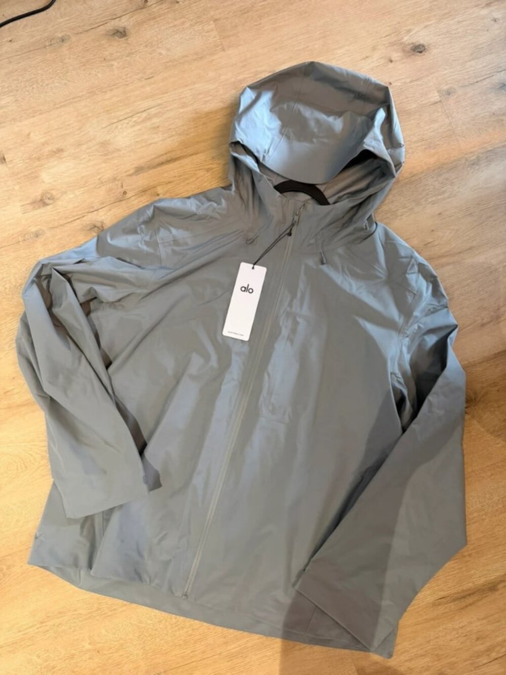 ALO Alpha Shell Zip Jacket Lunar Gray Size XL